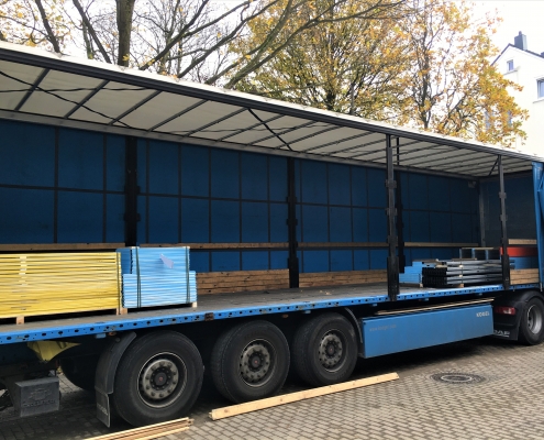 Aufbau der Lagerräume am Standort Velbert - Lagerraum4you.de